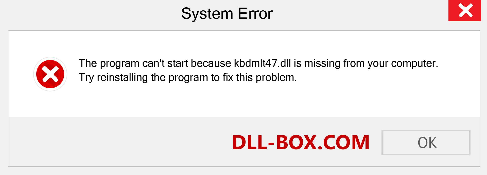  kbdmlt47.dll file is missing?. Download for Windows 7, 8, 10 - Fix  kbdmlt47 dll Missing Error on Windows, photos, images